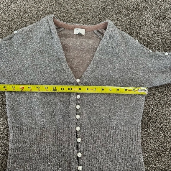 Wilfred Le Fou Aritzia Jive Sweater Size Large Shimmery Metallic - Picture 7 of 13